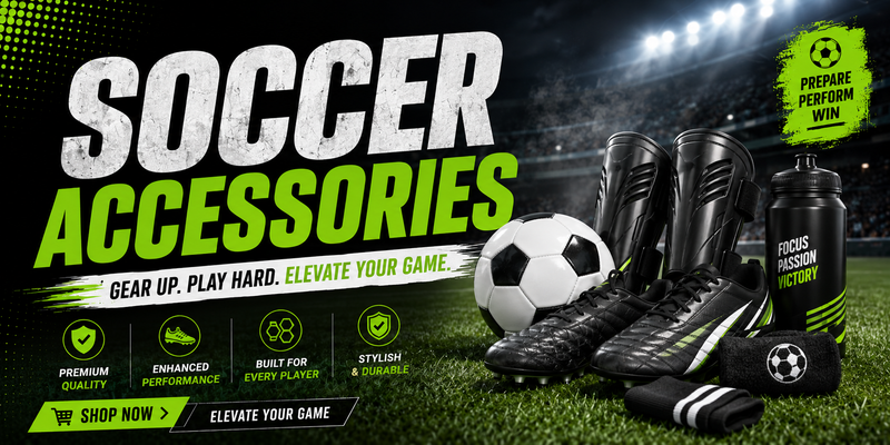 Premium soccer cleats and boots display
