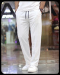 Pin Tag Straight Trousers – Premium Micron Fabric