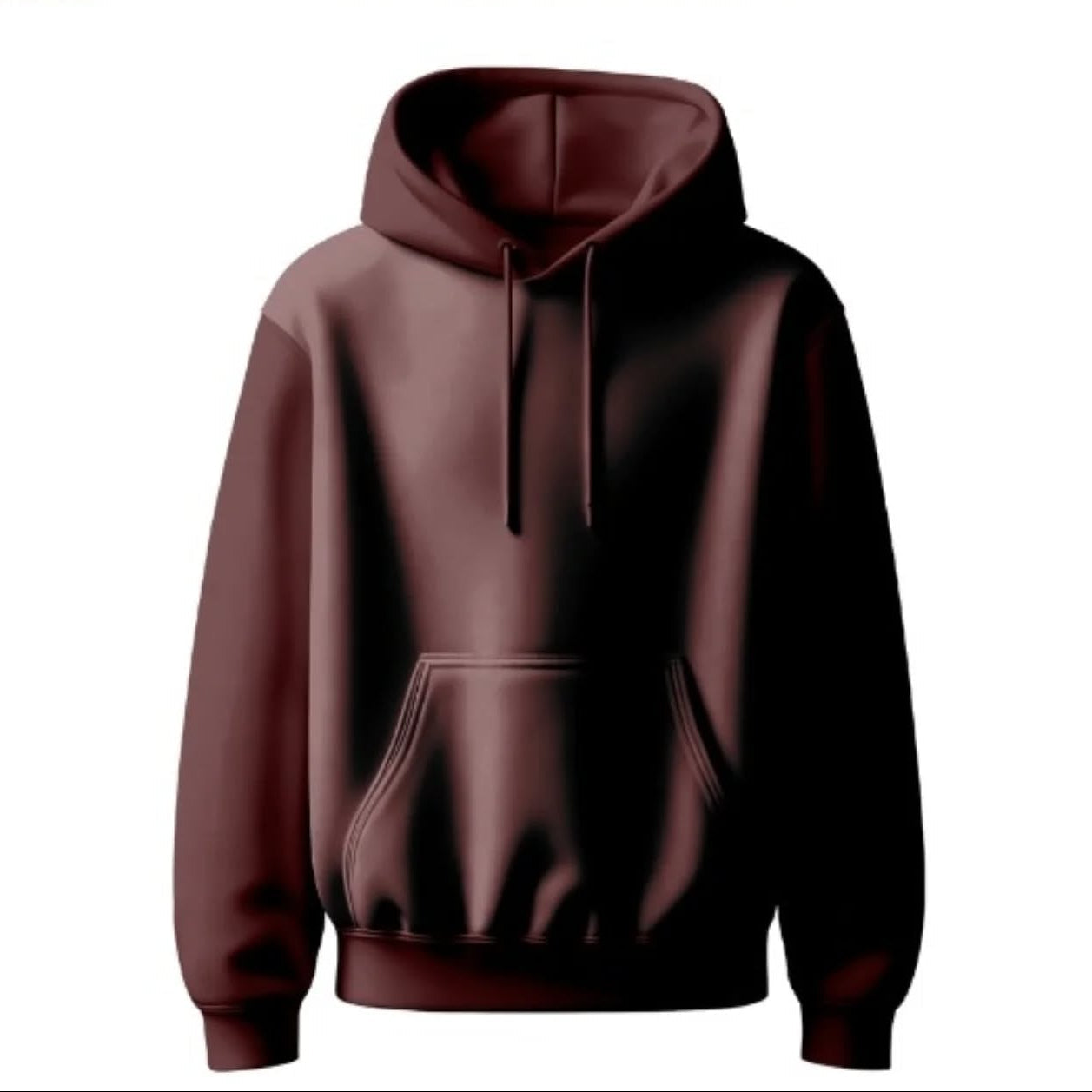 Brown hoodie on a white background