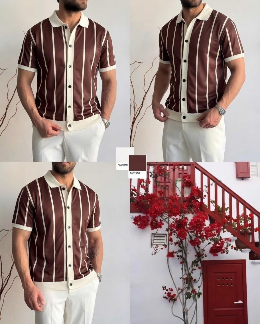 Old Money Button Down Shirt – Premium Micro Mesh