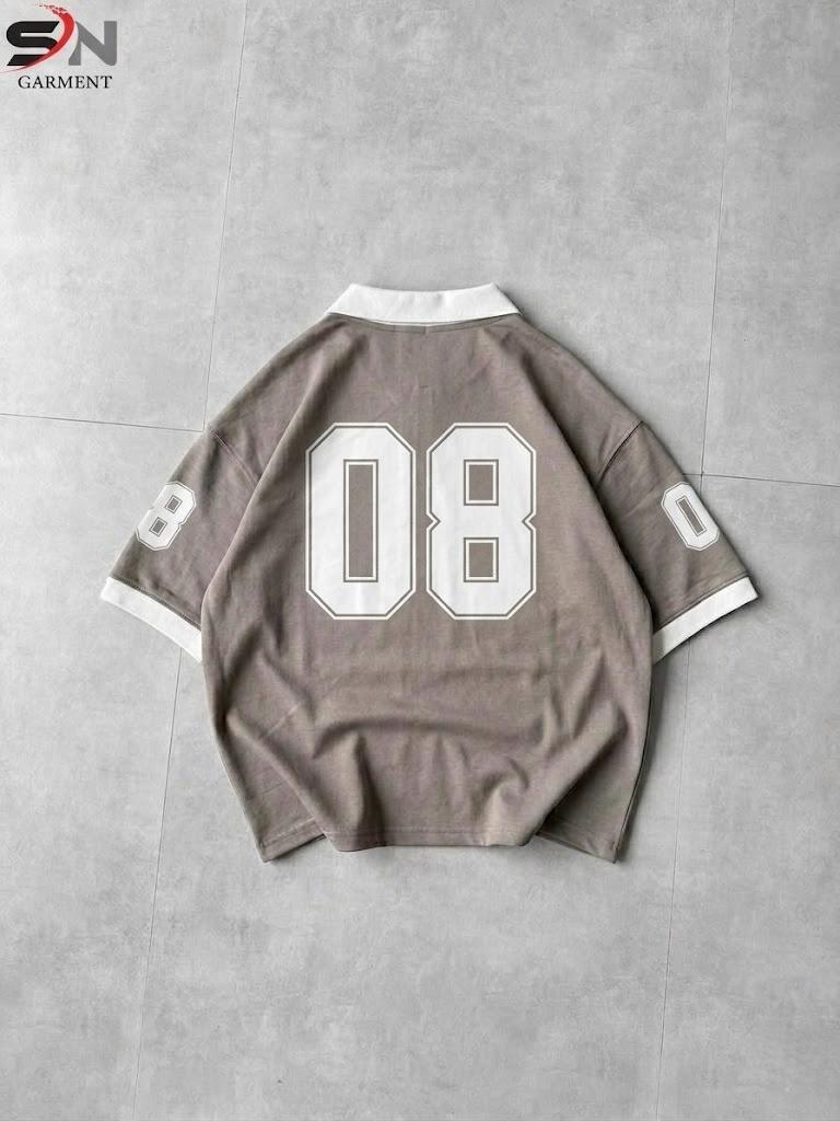 VStyle Paris Oversized Rugby Polo T-Shirt for Men | Premium Streetwear Pakistan