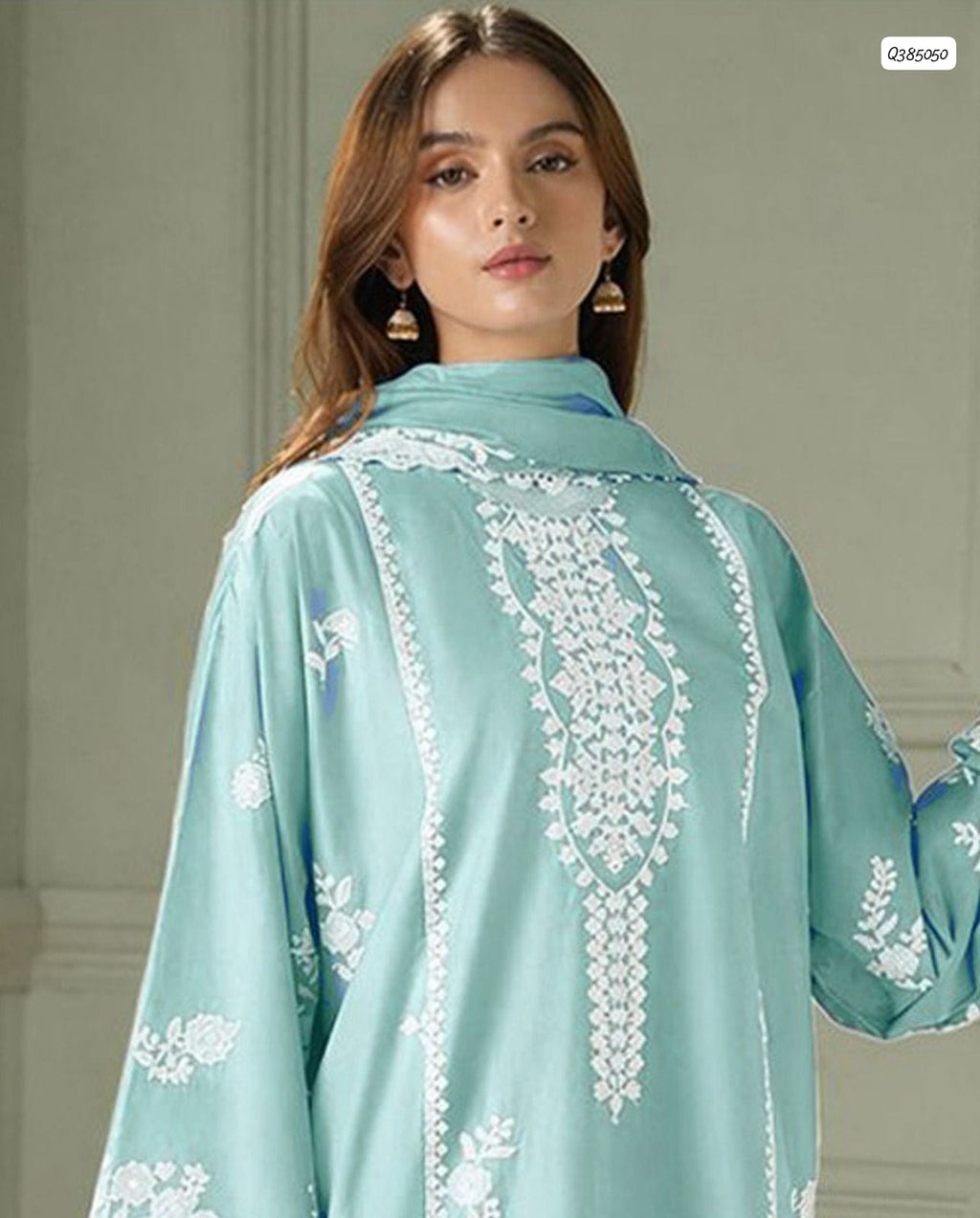 Most Hit Codes Fully Embroidered LAWN 3Pc With Nino karra Printed Dupatta SUMMER Collection