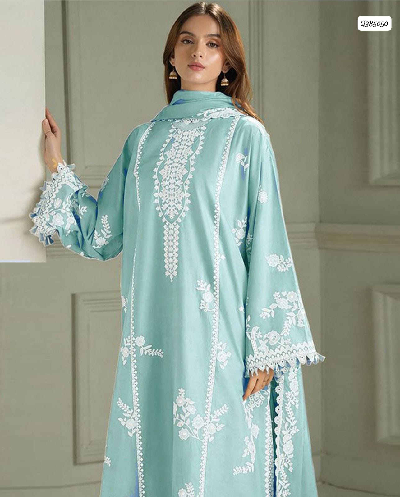 Most Hit Codes Fully Embroidered LAWN 3Pc With Nino karra Printed Dupatta SUMMER Collection
