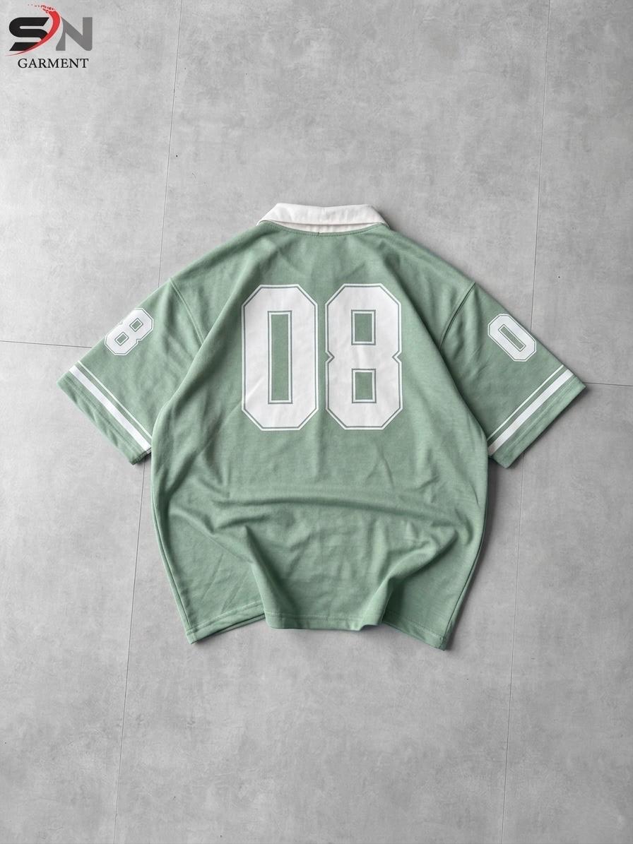 VStyle Paris Oversized Rugby Polo T-Shirt for Men | Premium Streetwear Pakistan
