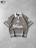 VStyle Paris Oversized Rugby Polo T-Shirt for Men | Premium Streetwear Pakistan