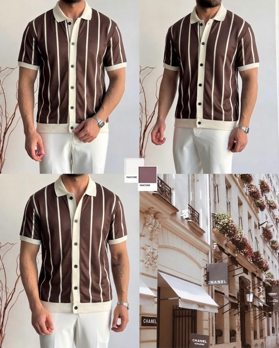 Old Money Button Down Shirt – Premium Micro Mesh
